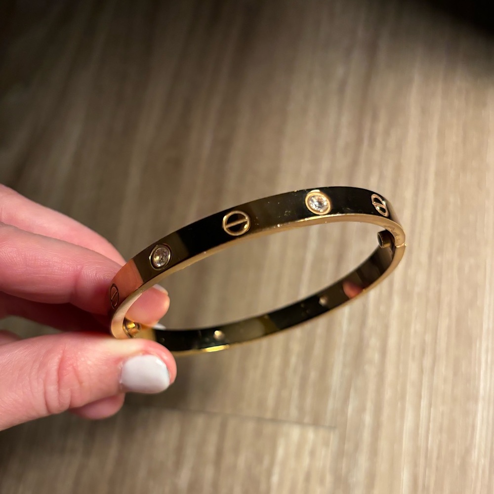LOVE BRACELET, CLASSIC MODEL, 4 DIAMONDS